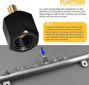 DURAFORCE 9864A 9864 Fuel Rail Block Off Cap for Duramax 6.6L 07-18 Dodge Ram Cummins 6.7L