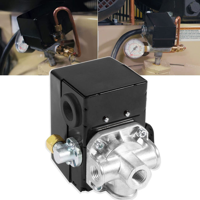 DURAFORCE 23474570 Pressure Switch with On/Off Lever for Ingersoll Rand 5HP Air Compressor