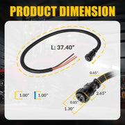 DURAFORCE 187103A1 RE37651 86511459 Aux Power Cord For John Deere Case-IH Ford/New Holland