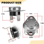 DURAFORCE 31091 High Temp Limit Switch 190 for Dometic/Atwood/HydroFlame RV Furnace Heater
