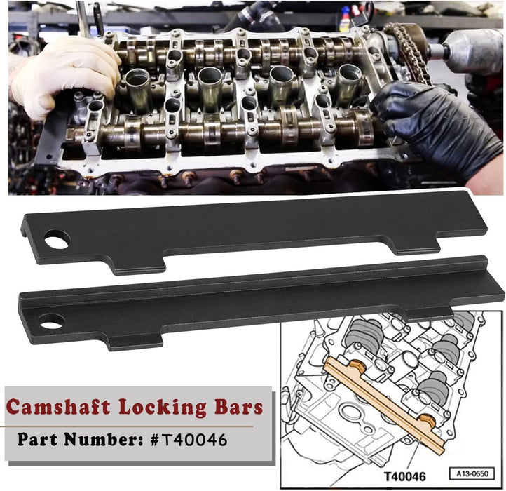DURAFORCE Camshaft Locking Timing Tool Kit T40047 T40046 T3242 for VW Audi 4.2L V8 Engines