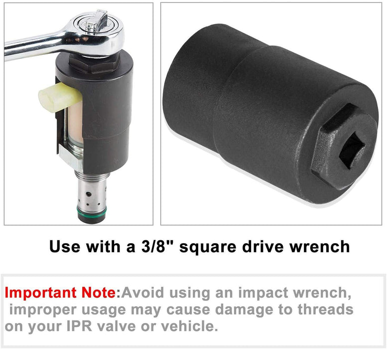 DURAFORCE 6.0 IPR Valve Socket and HPOP Air Test Fitting Tool for Ford 6.0L Powerstroke