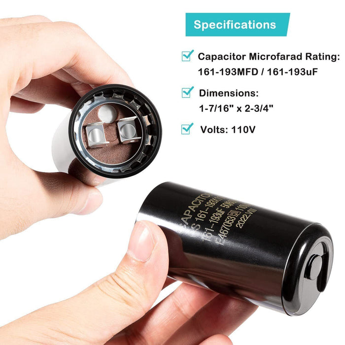 DURAFORCE Pool Pump Motor Start Capacitor For Hayward Super Pump & Max Flo Pump 0.75-1.5HP