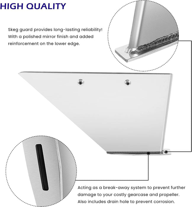 DURAFORCE 27021 Skeg Guard Protector SkegGuard for Mercury Mercuriser Alpha 1 1985-1990