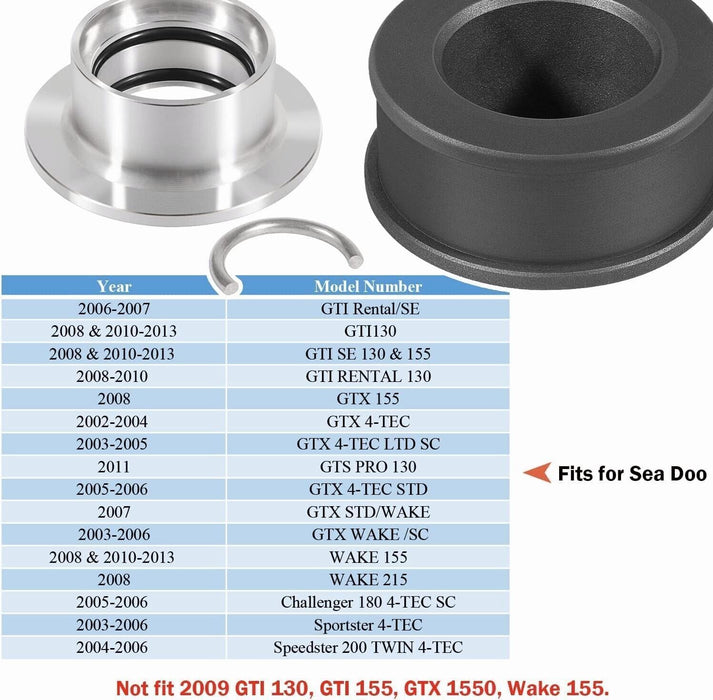 DURAFORCE 4-TEC Drive Shaft Carbon Ring Seal Rebuild Tool Kit for Sea Doo GTI GTX GTS Wake