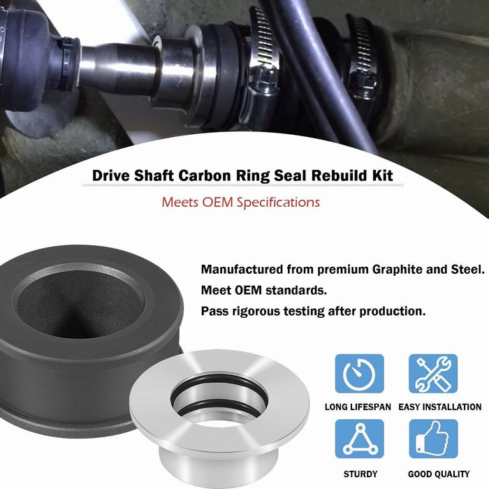DURAFORCE 4-TEC Drive Shaft Carbon Ring Seal Rebuild Tool Kit for Sea Doo GTI GTX GTS Wake