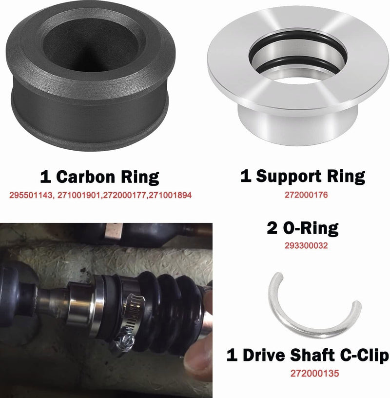 DURAFORCE 4-TEC Drive Shaft Carbon Ring Seal Rebuild Tool Kit for Sea Doo GTI GTX GTS Wake