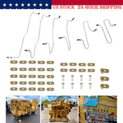 DURAFORCE 6 Pcs Fuel Injection Line Kit w/ Clamps for CAT Caterpillar 3406B 3406C 1917942
