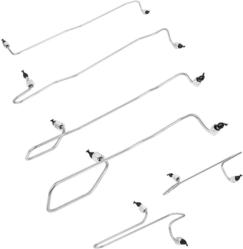 DURAFORCE 6 Pcs Fuel Injection Line Kit w/ Clamps for CAT Caterpillar 3406B 3406C 1917942