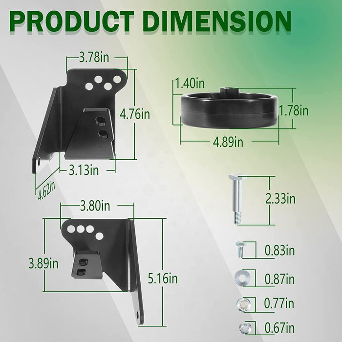 DURAFORCE for MTD Troy-Bilt Lawn Mower 38" 42" Deck Replace Tractor Deck Wheel OEM-190-183