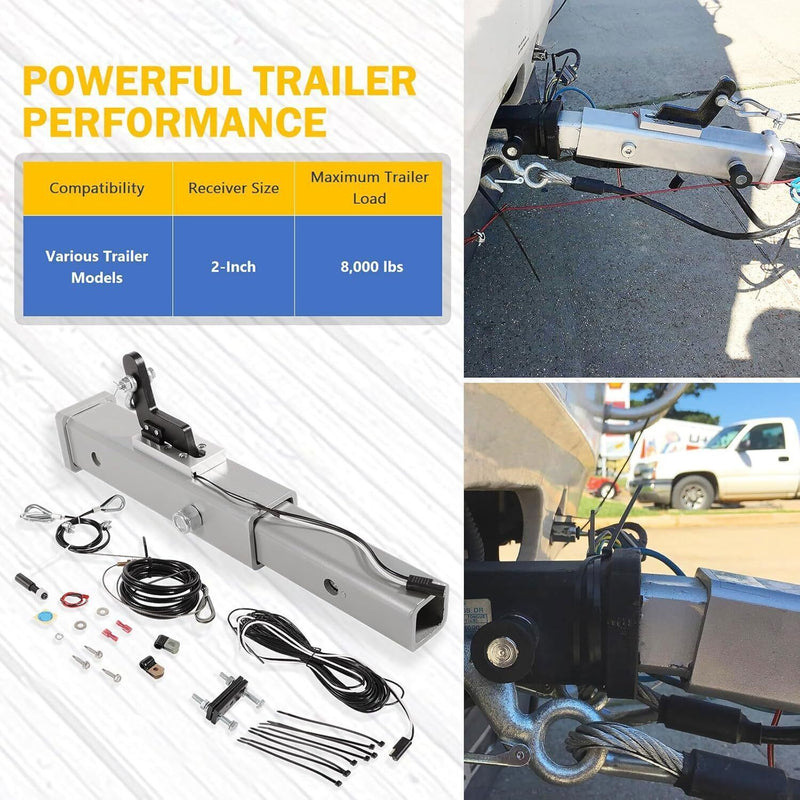 DURAFORCE Replace For RBS-4000 Receiver Style Brake System For 2” Hitch Receiver