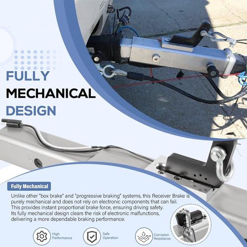 DURAFORCE Replace For RBS-4000 Receiver Style Brake System For 2” Hitch Receiver