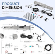 DURAFORCE Replace For RBS-4000 Receiver Style Brake System For 2” Hitch Receiver