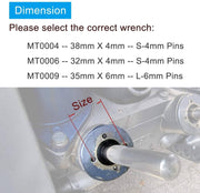 DURAFORCE Trim/Tilt Pin Wrench AMT0009 35mmx 6mm for Yamaha Suzuki Johnson Honda Outboards