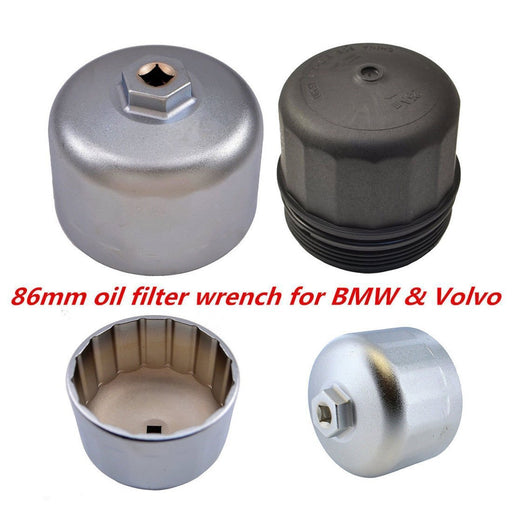 DURAFORCE 86.6mm 16 Flute Oil Filter Wrench Cap Housing Remover Tool For BMW Volvo