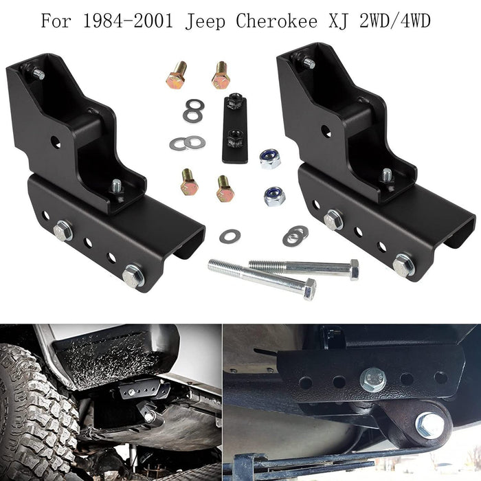 DURAFORCE 1.5" Rear Shackle Relocation Kit For 1984-2001 Jeep Cherokee XJ 2WD/4WD