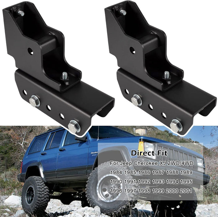 DURAFORCE 1.5" Rear Shackle Relocation Kit For 1984-2001 Jeep Cherokee XJ 2WD/4WD