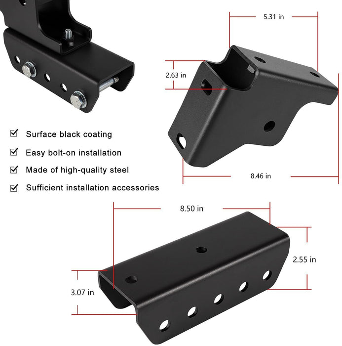 DURAFORCE 1.5" Rear Shackle Relocation Kit For 1984-2001 Jeep Cherokee XJ 2WD/4WD