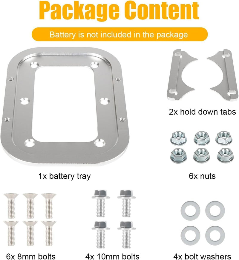 DURAFORCE Battery Pallet For Optima Battery Tray Red Yellow Blue Top 34 34/78 D34 D34/78