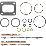 DURAFORCE Turbo Pedestal O-rings Seal Kit+ Base Gasket Set 72468 For Ford 7.3L Powerstroke