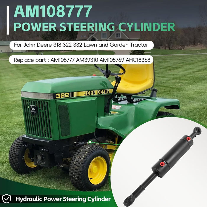 DURAFORCE Hydraulic Steering Cylinder For John Deere 322 332 318 AM108777 AM39310 AM105769