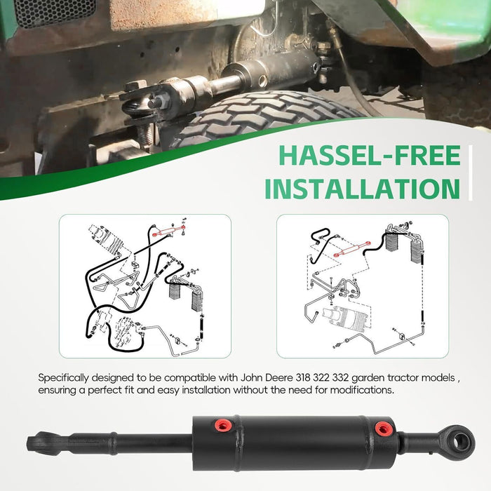 DURAFORCE Hydraulic Steering Cylinder For John Deere 322 332 318 AM108777 AM39310 AM105769