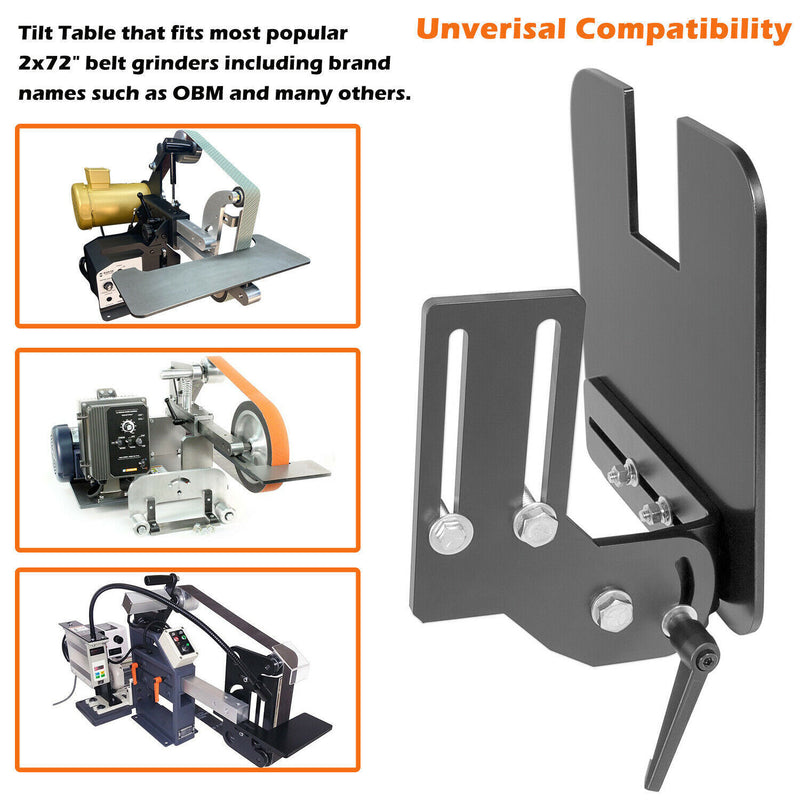 DURAFORCE Belt Grinder Tilt Table For Most Popular OBM & 2x72" Knife Grinders Knife Bevel