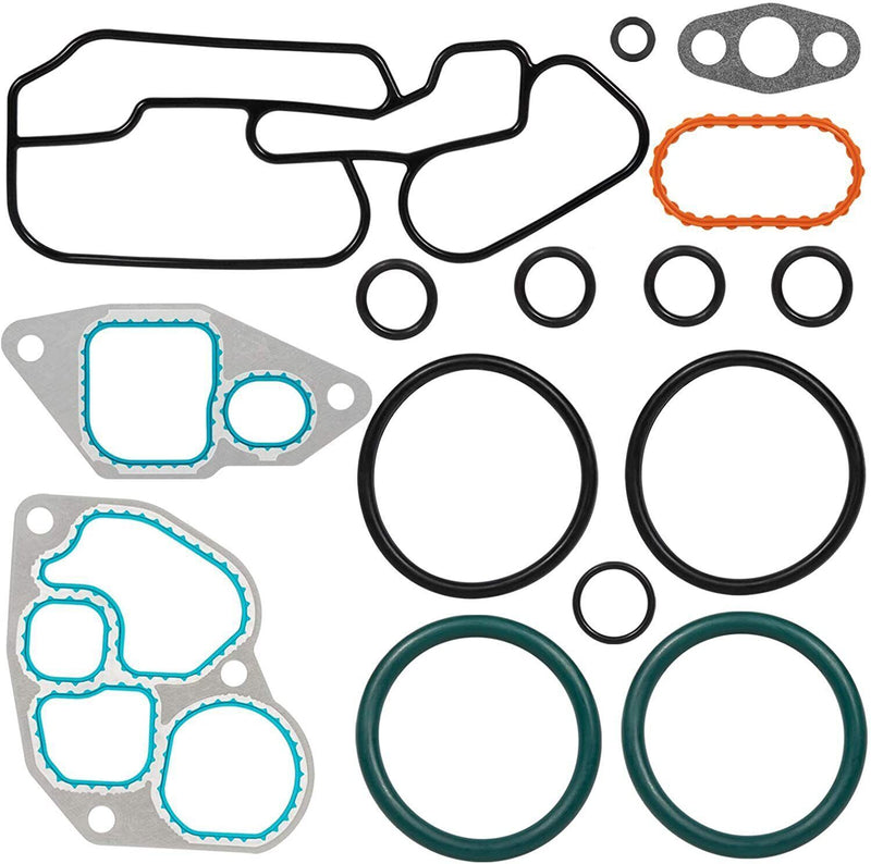 DURAFORCE Engine Oil Cooler Gasket Kit for Navistar International DT466E 431270 1823182C95