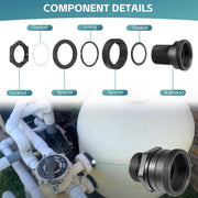 DURAFORCE 154714 Bulkhead Replacement 2-Inch For Triton II Filter TR50 TR60 TR100 TR140