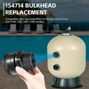 DURAFORCE 154714 Bulkhead Replacement 2-Inch For Triton II Filter TR50 TR60 TR100 TR140