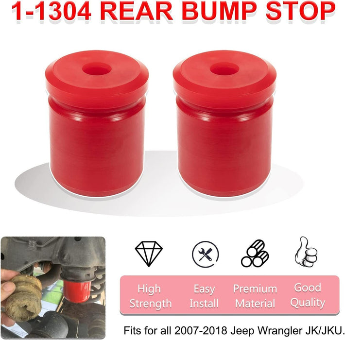DURAFORCE 1-1304 Rear Polyurethane Bump Stop Fits for 2007-2018 Jeep Wrangler JK / JKU