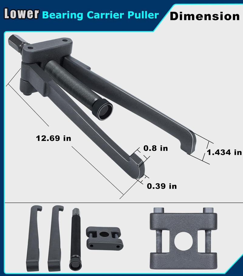 DURAFORCE Lower Bearing Carrier Puller for Yamaha, Johnston, Evinrude, Mercury, Mercruiser