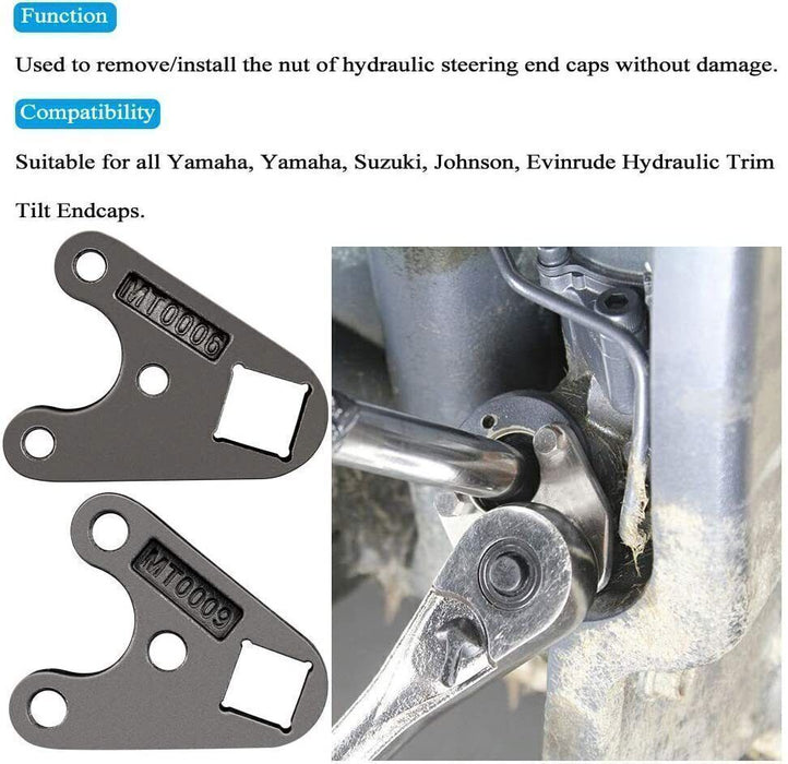 DURAFORCE 115225FS Seal Kit Trim/Tilt Cap +Trim/Tilt Pin Wrench MT0006 & MT0009 for Yamaha