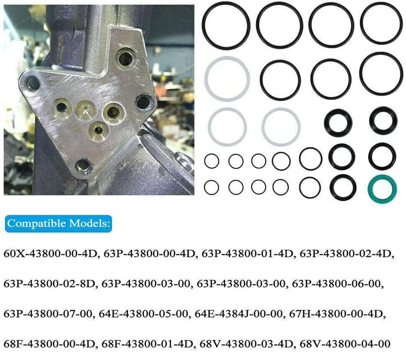 DURAFORCE 115225FS Seal Kit Trim/Tilt Cap +Trim/Tilt Pin Wrench MT0006 & MT0009 for Yamaha