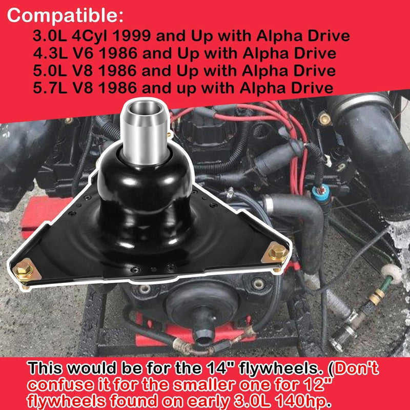 DURAFORCE 14" Engine Coupler 18643A5 for MerCruiser Alpha Drive V6 V8 GM 3.0L 4.3 5.0 5.7L