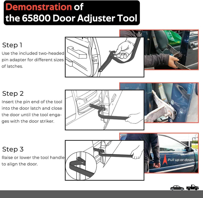 DURAFORCE Door Adjuster Aligning Tool 65800 Auto Collision Repair Tool For Most Cars