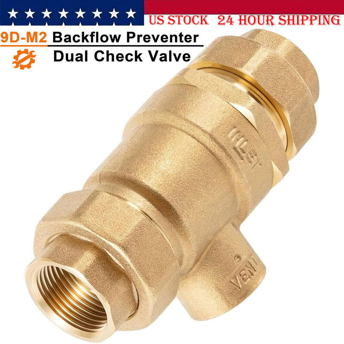 For Watts 9D-M2 3/4 Inch Backflow Preventer Dual Check Valve 0061888 ...