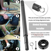 DURAFORCE Gimbal Bearing Puller + Alignment & Hinge Pin Tool Kit for Mercruiser Alpha Bravo