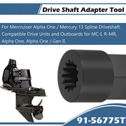 DURAFORCE Drive Shaft Adapter for Mercury Mercruiser Alpha One 90220 18-9854 91-56775T