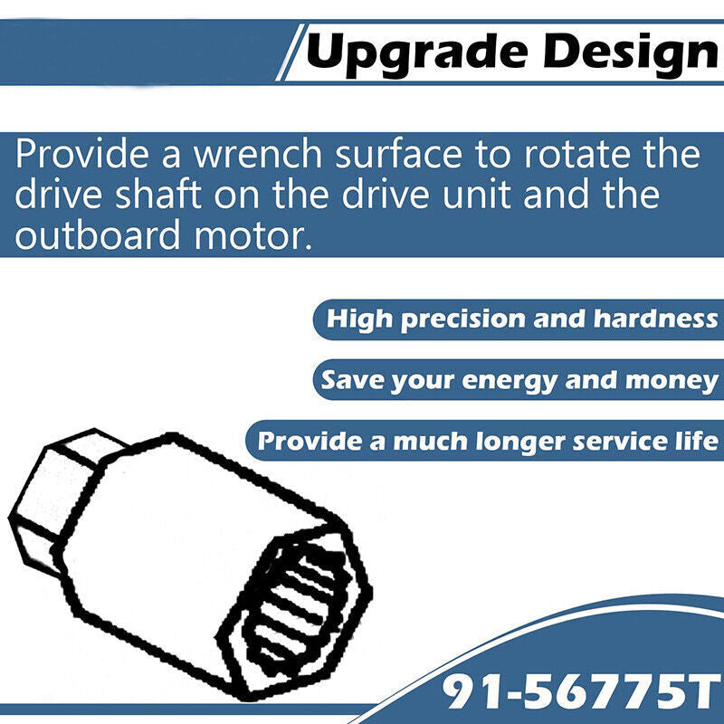 DURAFORCE Drive Shaft Adapter for Mercury Mercruiser Alpha One 90220 18-9854 91-56775T