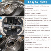 DURAFORCE Inner Axle Side Seal Installation Tool for Dana 30, 44 & 60 Front Differentials