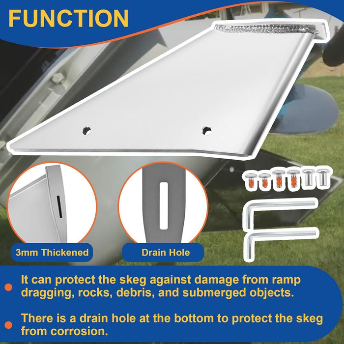 DURAFORCE 27341 Safe-Skeg Protector Repair Kit Fit Mercury Mariner 40 50 60 HP 2&4 Stroke