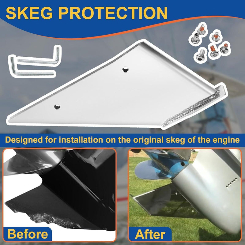 DURAFORCE 27341 Safe-Skeg Protector Repair Kit Fit Mercury Mariner 40 50 60 HP 2&4 Stroke
