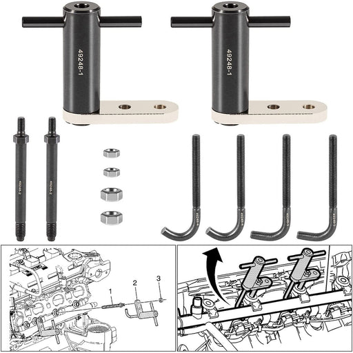 DURAFORCE 6706 Fuel Injector Rail Assembly Remover Tool EN-49248 For Chevy GMC Cadillac GM