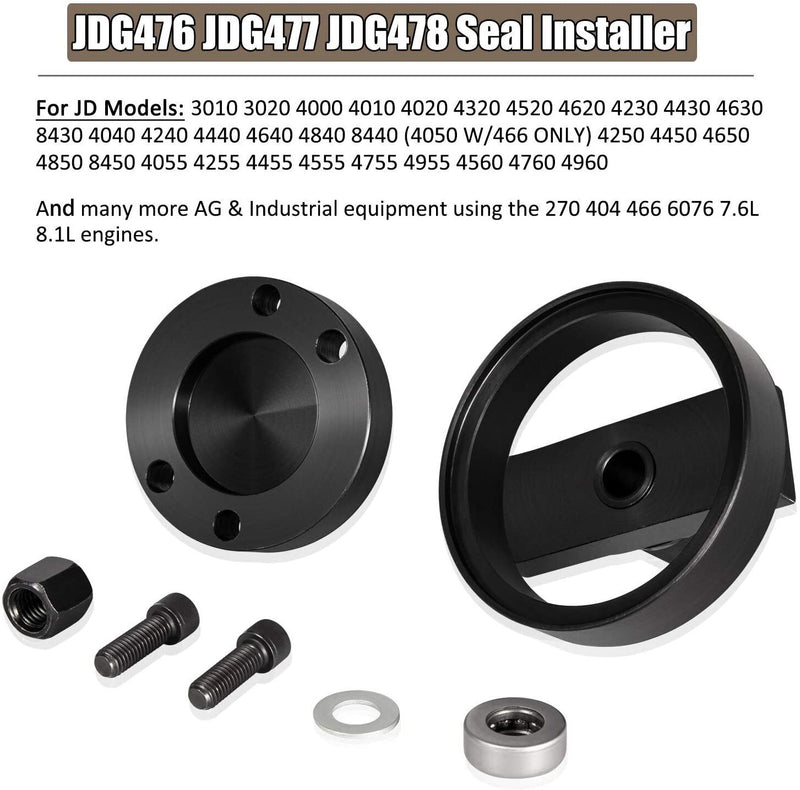 DURAFORCE JDG476 Crankshaft Rear Main Seal Installer for John Deere Servicegard 6076