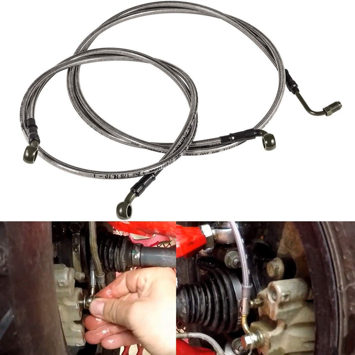 DURAFORCE 1068 Extended Front/Rear Brake Lines for Polaris RZR 800/S 800/4 800/XP 900/570
