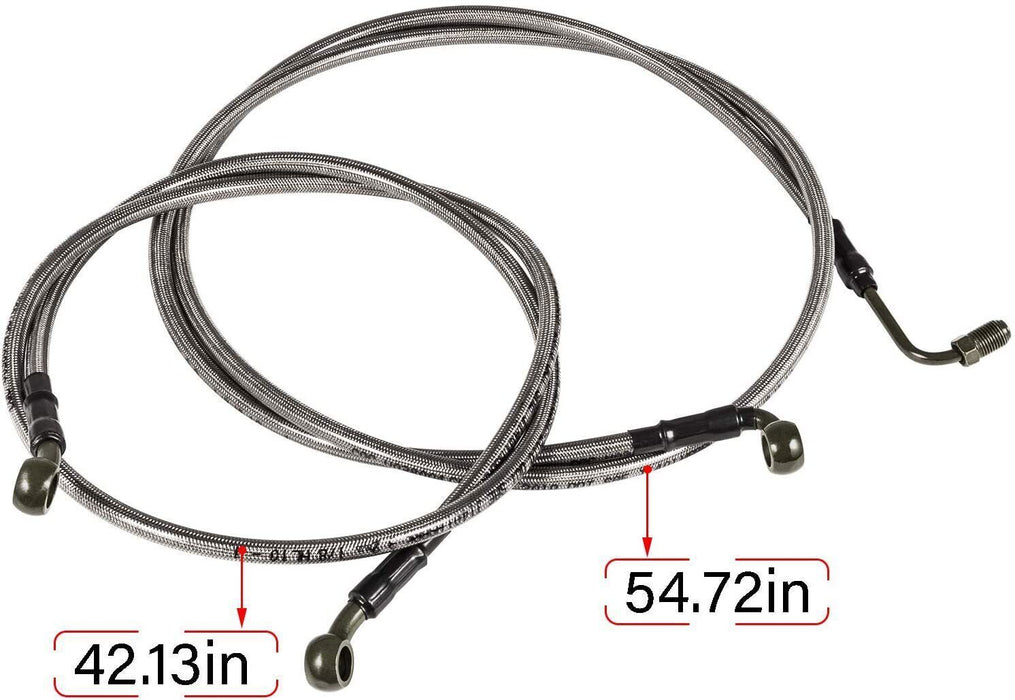 DURAFORCE 1068 Extended Front/Rear Brake Lines for Polaris RZR 800/S 800/4 800/XP 900/570