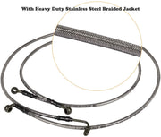 DURAFORCE 1068 Extended Front/Rear Brake Lines for Polaris RZR 800/S 800/4 800/XP 900/570
