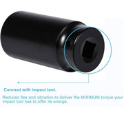 DURAFORCE 19mm Harmonic Balancer Socket and 50mm Crankshaft Pulley Wrench Holder for Honda