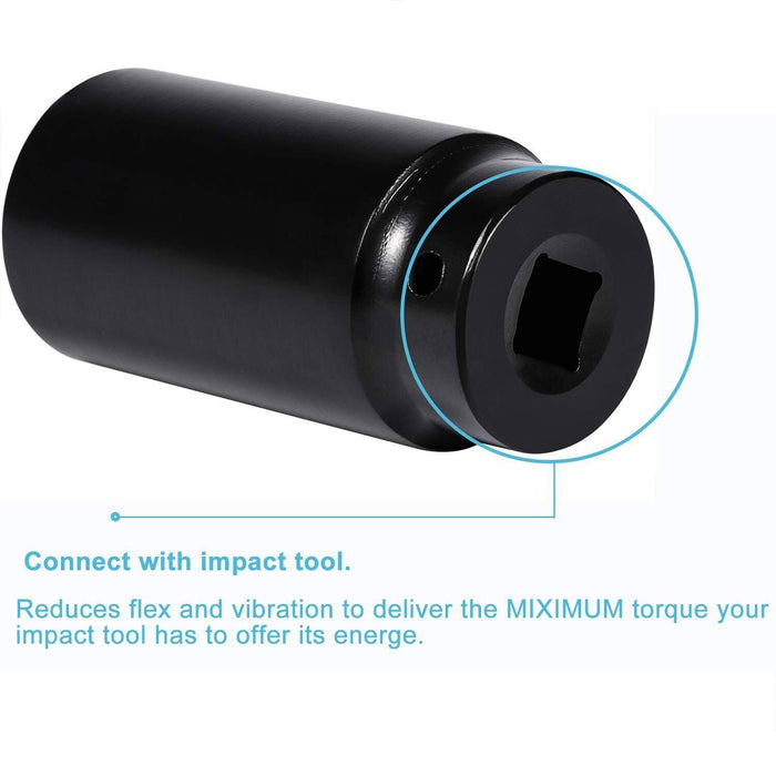 DURAFORCE 19mm Harmonic Balancer Socket and 50mm Crankshaft Pulley Wrench Holder for Honda